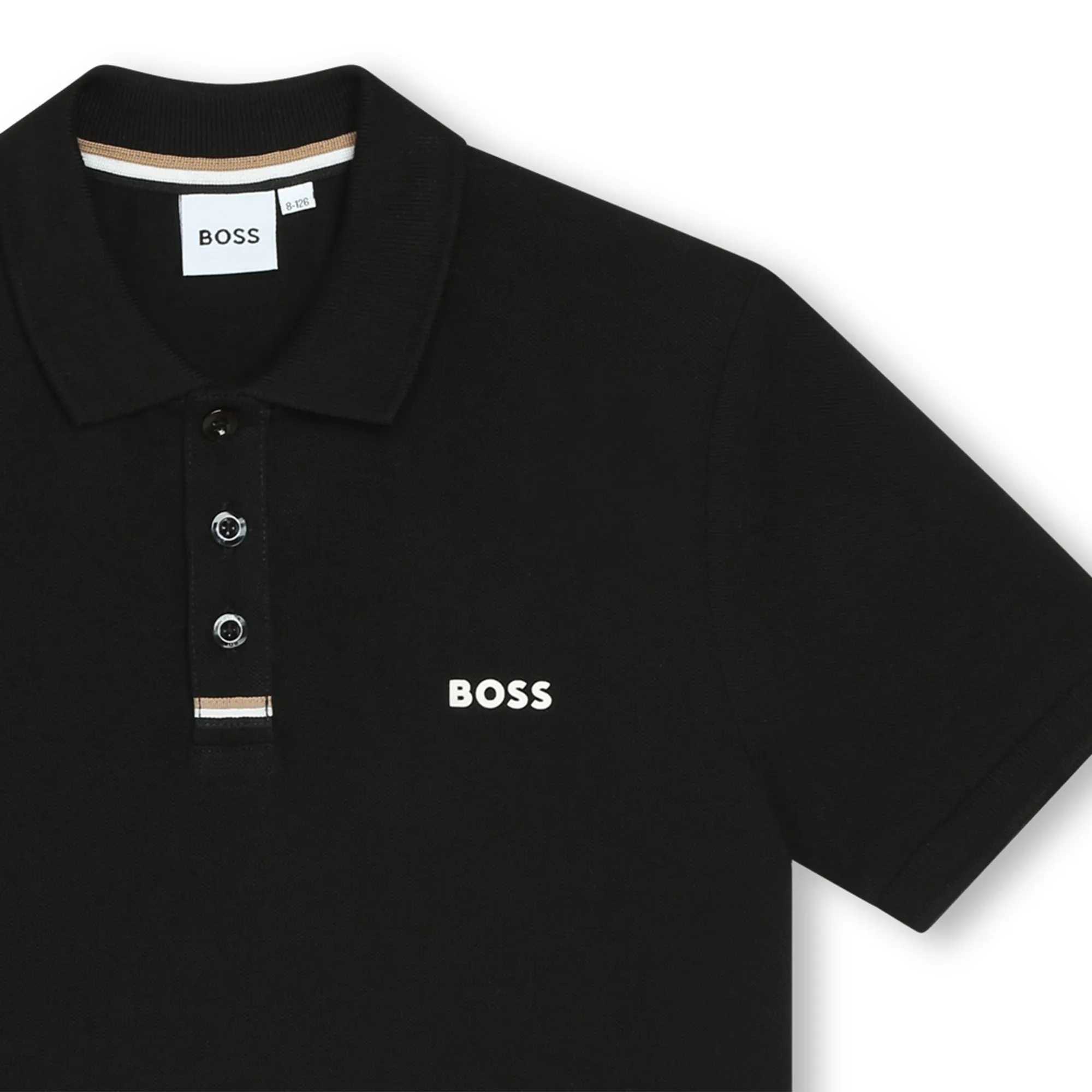 Hugo Boss Boys Black Polo