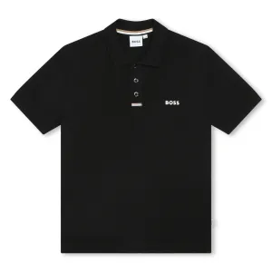 Hugo Boss Boys Black Polo