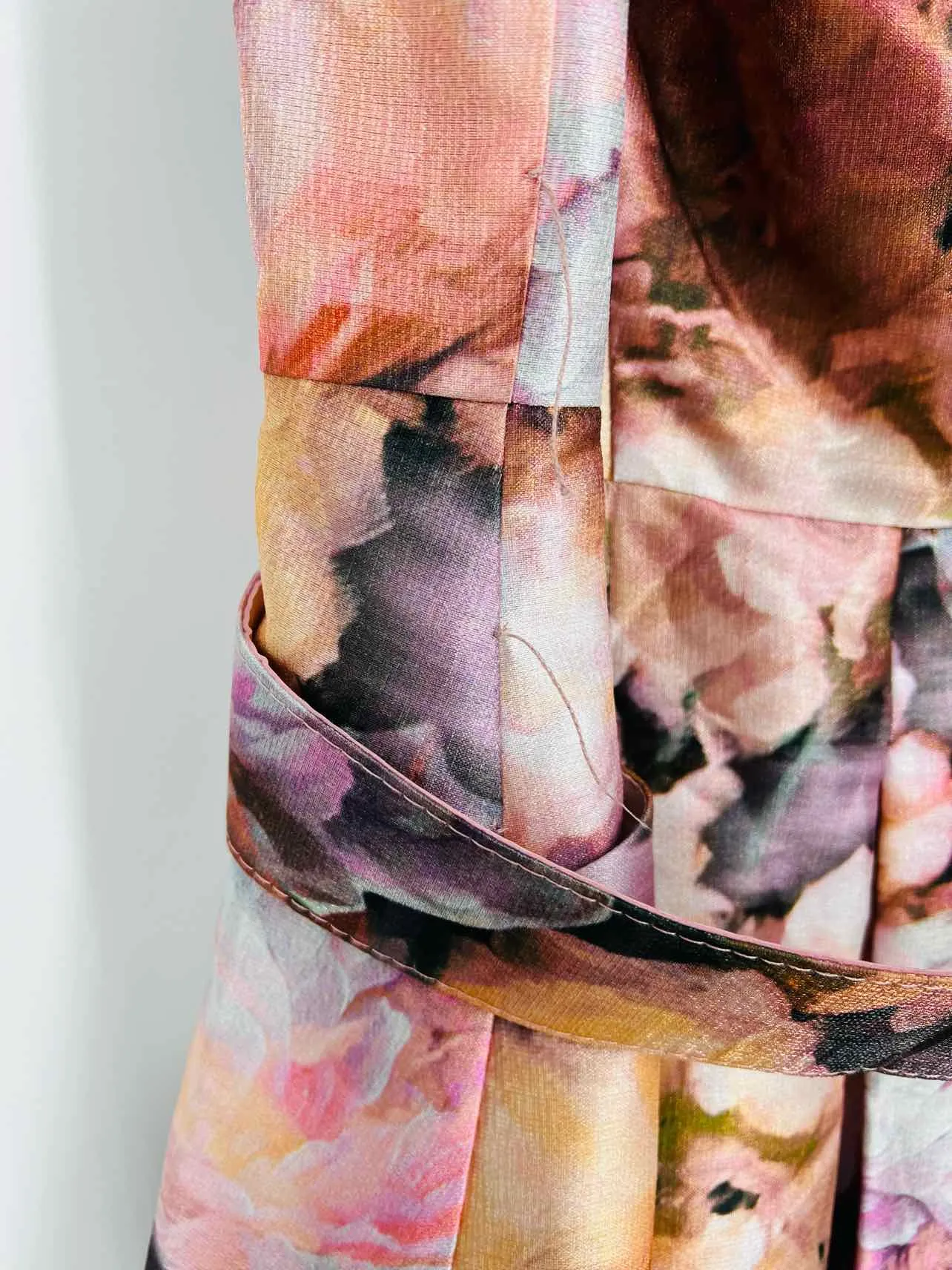 Kay Unger Size 16 Pink/Multi Floral Maxi NEW Formal Wear Formal