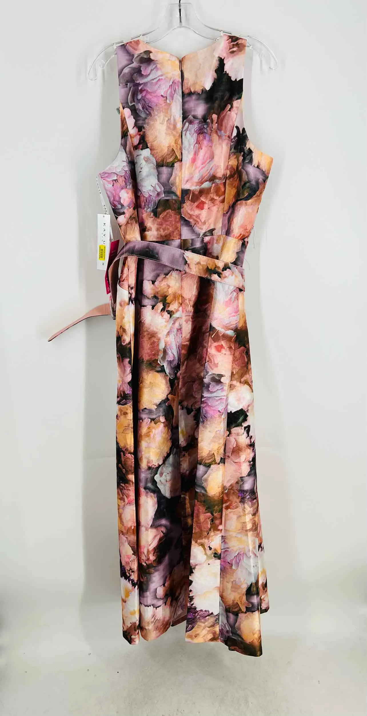 Kay Unger Size 16 Pink/Multi Floral Maxi NEW Formal Wear Formal