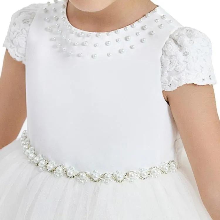Girls Formal Lacy Heart Dress - Stylish and Elegant